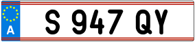 Trailer License Plate